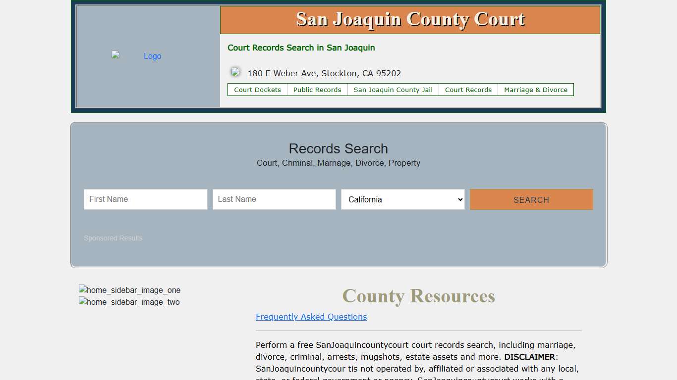 San Joaquin County Court Records Search
